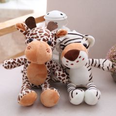 20cm Forest Animals Stuffed Doll Plush Jungle Series Animal Toy Plush Lion Tiger Leopard Giraffe Toys Kids Dolls Kids Gift
