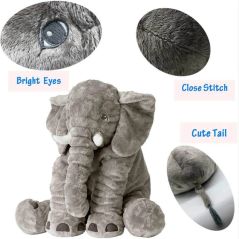 40cm / 60cm Elephant Stuffed Toy Baby Sleep Plush Elephant Pillow Animal Soft Plush Doll Baby Backrest Pillow Children's Gift