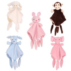 Baby Plush Toys Soft Appease Towel Soothe Reassure Sleeping Animal Blankie Towel Educational Rattles Clam plush Bebes Toys Doll