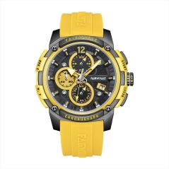 Mark Fairwhale Sports Calendar Multifunctional Luminous Quartz Watch Men Silicone Strap Fashion Casual Scratch Resistant