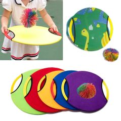 Engaging Outdoor Interactive Game, elastic Disc Paddle Ball Fun for Children, Adults, and Parent-Child Parties