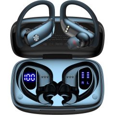 Wireless Earbuds Bluetooth Headphones 48hrs Play Back Sport Earphones with LED Display