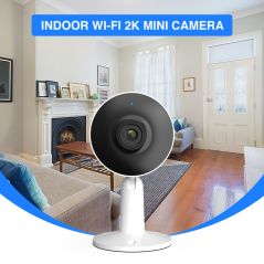 Mini 3MP WiFi Camera: Indoor Security, Baby Monitor, Pet Cam - Motion Detection, 1080P Webcam