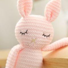 2020 new handmade crochet wool doll wool animal stuffed plush toy baby soothing baby baby sleeping doll