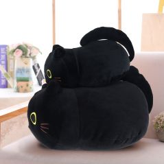 25cm 35cm Cartoon Soft Cat Plush Toy Black Stuffed Animal Plush Throw Pillow Kids Toy Birthday Gift for Children Room Decoration