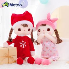 Christmas Dolls Metoo Doll  Plush Toys For Girls Baby Cute Cartoon Stuffed Animals For Kids Birthday Gift