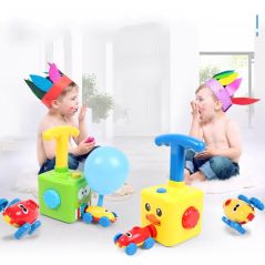 Cute Balloon Powered Car Balloon Launcher Science Experiment Toy Educational And Fun Early Childhood Education Toy For Children
