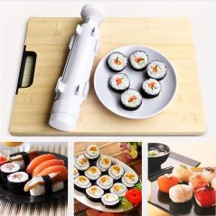 Meijuner Sushi Maker Roller Rice Mold Vegetable Meat Rolling Gadgets DIY Sushi Device Making Machine Kitchen Ware