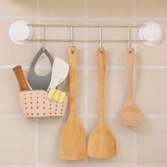 Portable Sink Shelf Soap Sponge Drain Rack Silicone Storage Basket Bag Faucet Holder Adjustable Holder Sink Kitchen Accessories