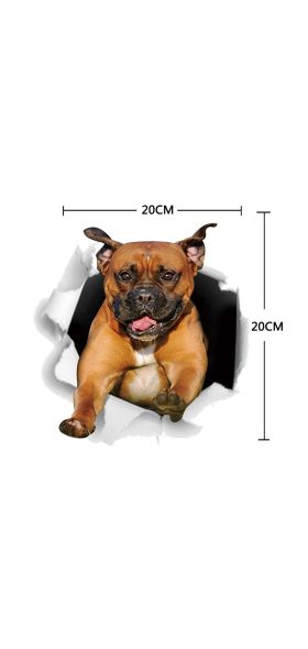 13*17cm Fashion Car Stickers 3D Stereo Anime Funny Creative Personality Kitten Dog Simulation Stickers Car Styling Accessories