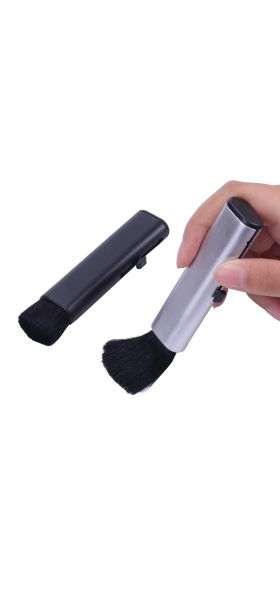1PC Car Conditioning Air Outlet Brush Retractable Cleaning Brush Computer Keyboard Cleaning Plastic Small Soft Brush