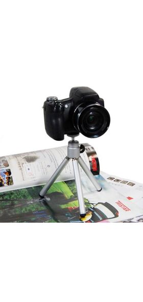 1PC Mini Aluminum Alloy Desktop Tripod 2 Section Stand Holder for Projector Camera