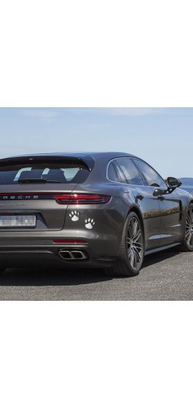 2Pcs/Set Car Sticker Cool Design Paw 3D Animal Dog Cat Bear Foot Prints Footprint Decal Car Stickers Silver Red Black Golden