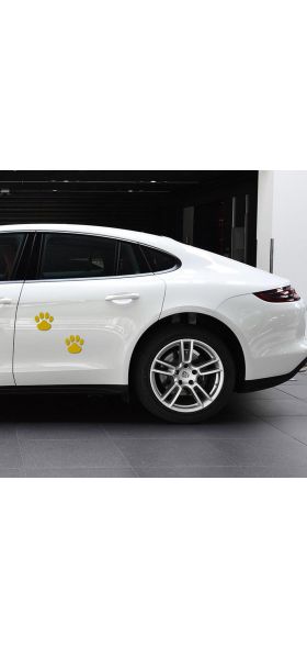 2Pcs/Set Car Sticker Cool Design Paw 3D Animal Dog Cat Bear Foot Prints Footprint Decal Car Stickers Silver Red Black Golden