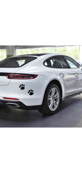 2Pcs/Set Car Sticker Cool Design Paw 3D Animal Dog Cat Bear Foot Prints Footprint Decal Car Stickers Silver Red Black Golden