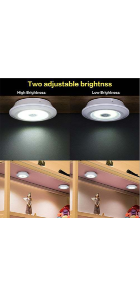 3W Super Bright Cob Under Cabinet Light LED Wireless Remote Control Dimmable Wardrobe Night Lamp Home Bedroom Closet Kitchen