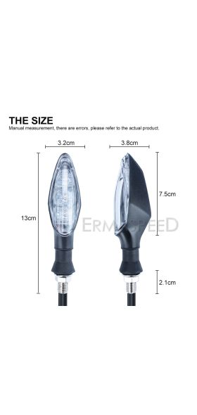 4 pieces Motorcycle LED Turn Signal Indicator Amber flasher Light for Ducati monster 796 800 1199 panigale Motocross Accessories