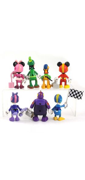 7Pcs/Set Disney Action Figures Toys Mickey Minnie Mouse Donald Daisy Duck Goofy Pluto Model Dolls Kids Gift