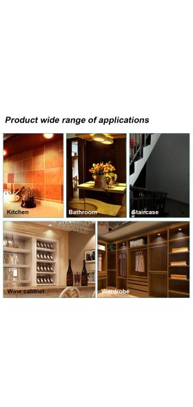 COB LED Under Cabinet Light With Adhesive Sticker Wireless Wall Lamp Wardrobe Cupboard Drawer Closet Bedroom Kitchen Night Light