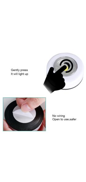 COB LED Under Cabinet Light With Adhesive Sticker Wireless Wall Lamp Wardrobe Cupboard Drawer Closet Bedroom Kitchen Night Light