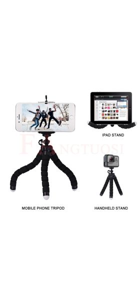 FANGTUOSI Mini Flexible Sponge Octopus Tripod For IPhone xiaomi  bendable Mobile Phone Smartphone Tripod For Gopro 8 7 Camera