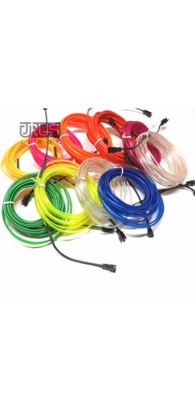 JURUS 1M/2M/3Meter/5M LED Car Interior Lights Decoration Ambient Light For Car 12V Flexible Neon EL Wire Rope Indoor Accessories