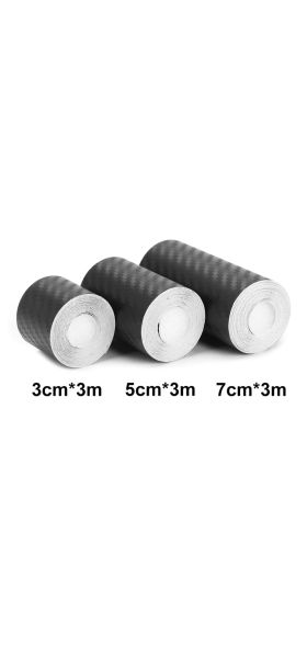 Nano Carbon Fiber Car Sticker DIY Paste Protector Strip Auto Door Sill Side Mirror Anti Scratch Tape Waterproof Protection Film