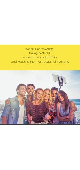 Onvian 3 in 1 Wireless Bluetooth Selfie Stick with Shutter Remote Tripod for Phone Monopod for iPhone Huawei Samsung Oneplus