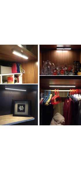 Plutus-Quinn LED Night Light Motion Sensor Wireless USB Rechargeable 20 30 40 50cm Night lamp For Kitchen Cabinet Wardrobe Lamp