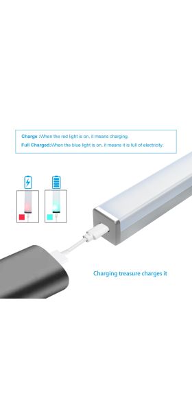 Plutus-Quinn LED Night Light Motion Sensor Wireless USB Rechargeable 20 30 40 50cm Night lamp For Kitchen Cabinet Wardrobe Lamp