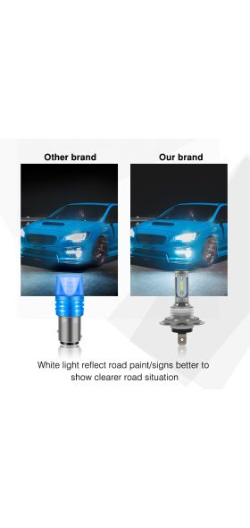 SUHU 2Pcs H7 LED Car Headlights High Low Beam Conversion Kit Hi/Lo Beam 55W 8000LM 6000K Super Bright Auto Fog Lights Bulbs CSV