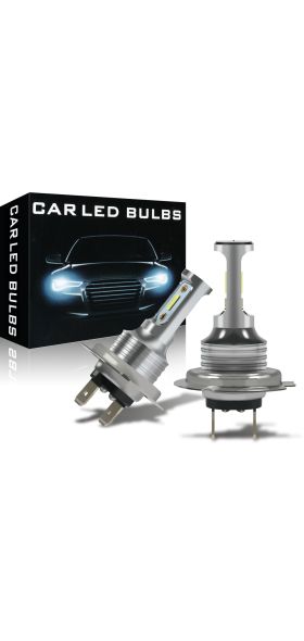 SUHU 2Pcs H7 LED Car Headlights High Low Beam Conversion Kit Hi/Lo Beam 55W 8000LM 6000K Super Bright Auto Fog Lights Bulbs CSV