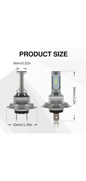 SUHU 2Pcs H7 LED Car Headlights High Low Beam Conversion Kit Hi/Lo Beam 55W 8000LM 6000K Super Bright Auto Fog Lights Bulbs CSV