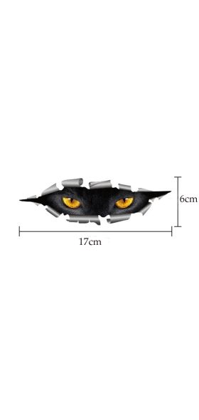 Sale 3D Car Styling Funny Cat Eyes Peeking Car Sticker Waterproof Peeking Monster Auto Accessories Whole Body Cover for All Cars