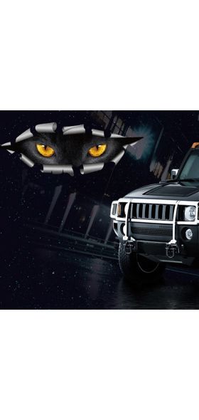 Sale 3D Car Styling Funny Cat Eyes Peeking Car Sticker Waterproof Peeking Monster Auto Accessories Whole Body Cover for All Cars