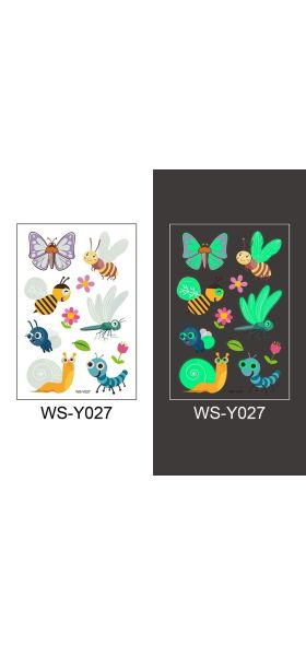 Tattoo Stickers Luminous Child Kid Temporary Fake Tattoos Glow Paste on Face Arm Leg for Children Body Art Mermaid Sticker