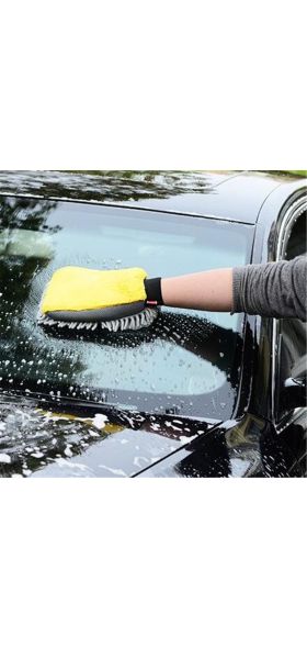Waterproof Car Wash Microfiber Chenille Gloves Thick Car Cleaning Mitt Wax Detailing Brush Auto Care Double-faced Glove