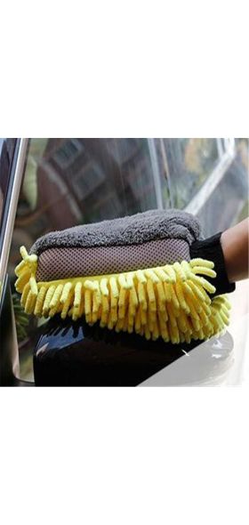 Waterproof Car Wash Microfiber Chenille Gloves Thick Car Cleaning Mitt Wax Detailing Brush Auto Care Double-faced Glove