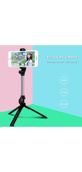 Wireless Bluetooth Selfie Stick Tripod With Remote Control for iPhone Huawei Samsung Android Mobile Monopod Selfie Stick Shutter