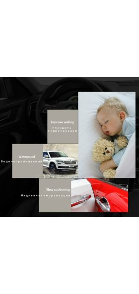 10m Car Door Anti Scratch Protector Strips Auto Sealing Guard Trim Automobile Door Edge Stickers Decorative Protector Seal Strip