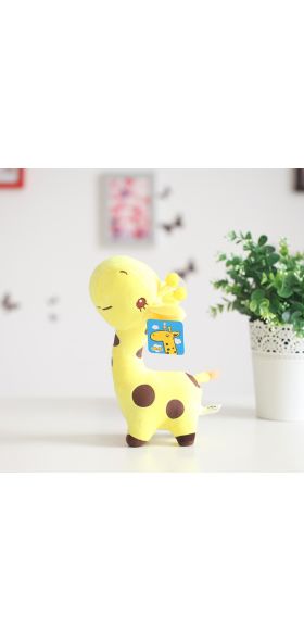 18cm/25cm Cute Giraffe Plush Toy Pendant Soft Deer Stuffed Cartoon Animals Doll Baby Kids Toys Christmas Birthday Colorful Gifts