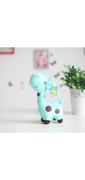 18cm/25cm Cute Giraffe Plush Toy Pendant Soft Deer Stuffed Cartoon Animals Doll Baby Kids Toys Christmas Birthday Colorful Gifts