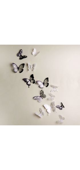 18pcs/lot 3d Crystal Butterfly Wall Sticker Beautiful Butterflies Art Decals Home decor Stickers wedding decoration On the Wall