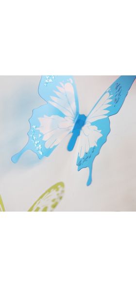 18pcs/lot 3d Crystal Butterfly Wall Sticker Beautiful Butterflies Art Decals Home decor Stickers wedding decoration On the Wall