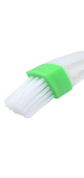 2In1 Green Car Air-conditioner Outlet Dirt Duster Cleaner Brush Car Air Conditioning Vent Blinds Cleaning Brush Car Accessories