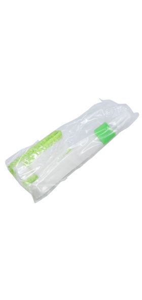 2In1 Green Car Air-conditioner Outlet Dirt Duster Cleaner Brush Car Air Conditioning Vent Blinds Cleaning Brush Car Accessories