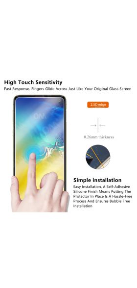 2Pcs S10e Tempered Glass For Samsung Galaxy S10e Screen Protector For Samsung Galaxy S10e Protective Glass Film