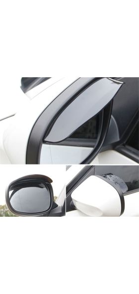 2Pcs Universal Rearview Mirror Rain Eyebrow PVC Auto Mirror Rain Shield Shade Cover Protector Guard PVC Rainproof Blade New 2020