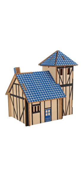 3D Wooden Puzzle Toys Jigsaw Architecture House DIY Manual Assembly Kit Kids Learning Educational Wooden Toys for Children