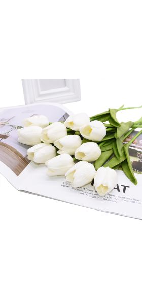 5/10/20pcs Tulip Artificial Flower Real Touch Artificial Tulip Bouquet Fake Flower for Home Gift Wedding Decorative Flowers